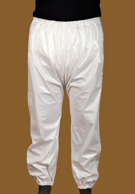 PVC Kalhoty - bílé PVC